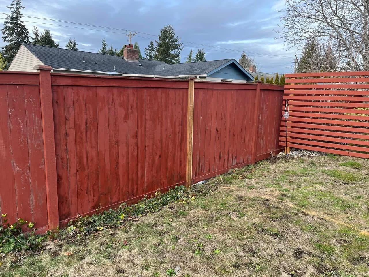 Wind-Damaged Fence Rescue - Post & Panel Salvage Repair